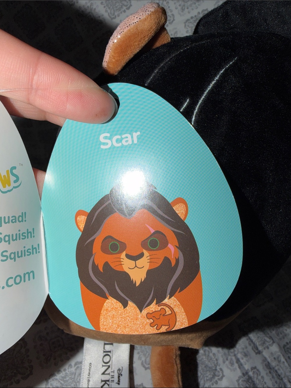 Squishmallows The Lion King Scar Plush - Green, Orange, Black, Brown - Picture 4 of 4
